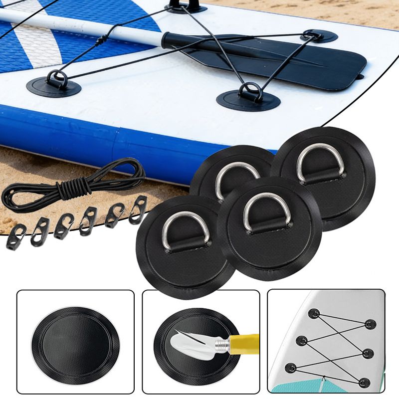 4pcs 8cm Circular D-Ring Patch - Fishing Kayak Rod Holder review and price