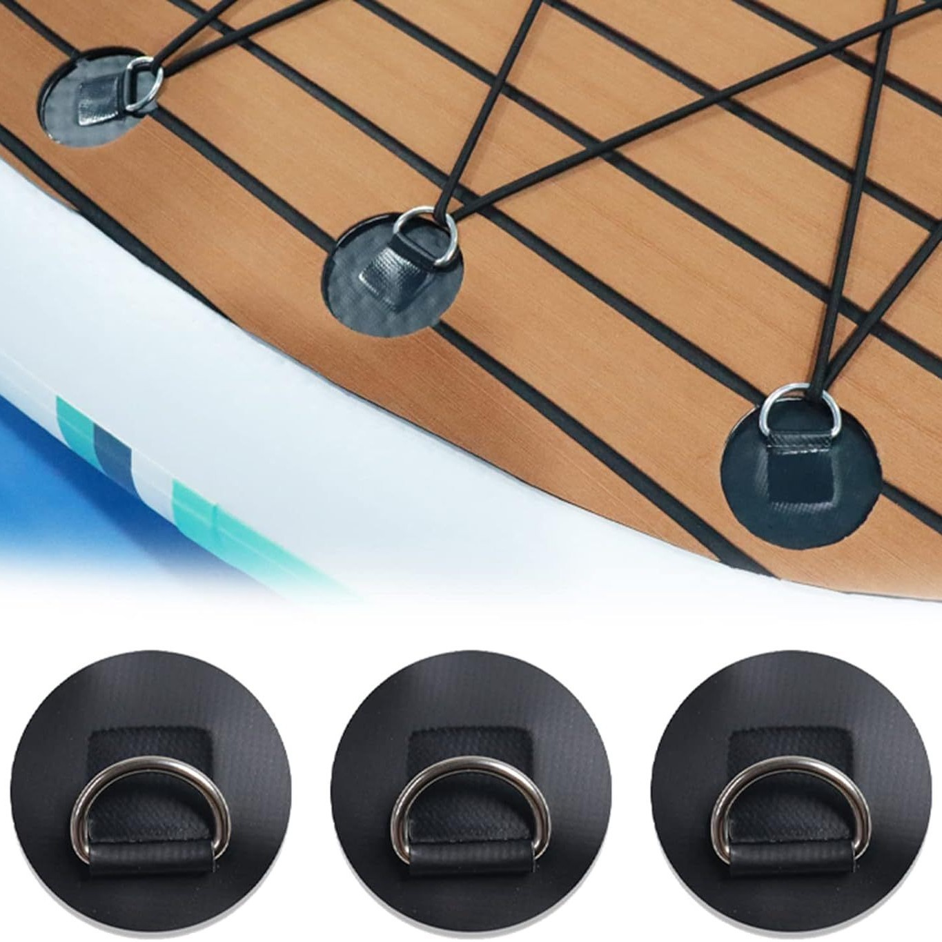 4pcs 8cm Circular D-Ring Patch - Fishing Kayak Rod Holder review and price