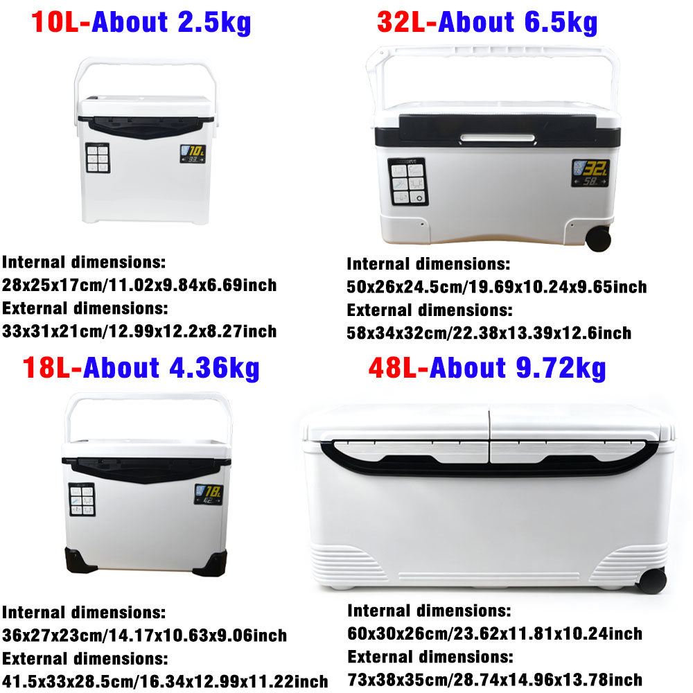 10L/18L/32L/48L Fishing Cooler - Fishing Kayak Crate review and price
